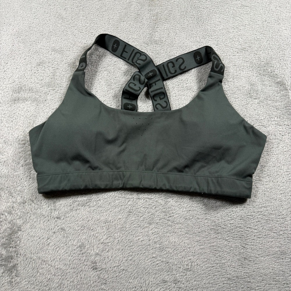FIGS Performance Underscrub Crossback Sports Bra Size XL Green #W22KW1005